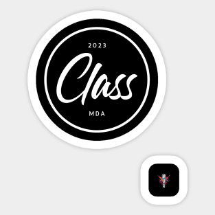 Class Pop Art Retro Vintage Art Design Sticker